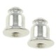 Ear nut Bullet Silver